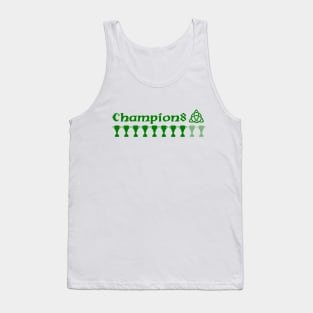 Celtic 8 in a Row Champions T-shirt. On our way to 10 in a row! #10IAR - Green Design Tank Top